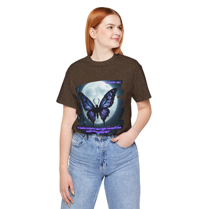 My Gothic Girl T-Shirt "Purple Gothic Butterfly" – Whimsy Goth Streetwear, Dark Poetry Fashion, Alt Aesthetic Apparel