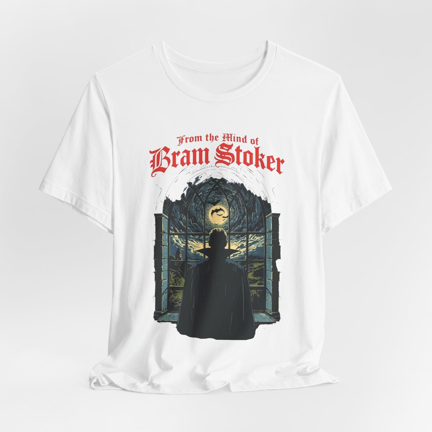 "From The Mind Of Bram Stoker" Gothic Literary Horror T-Shirt