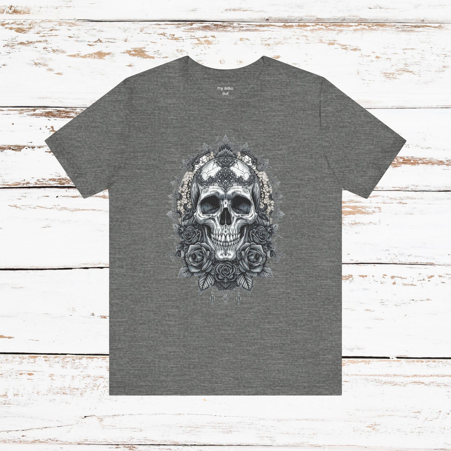 Gothic Skull Elegance T-Shirt