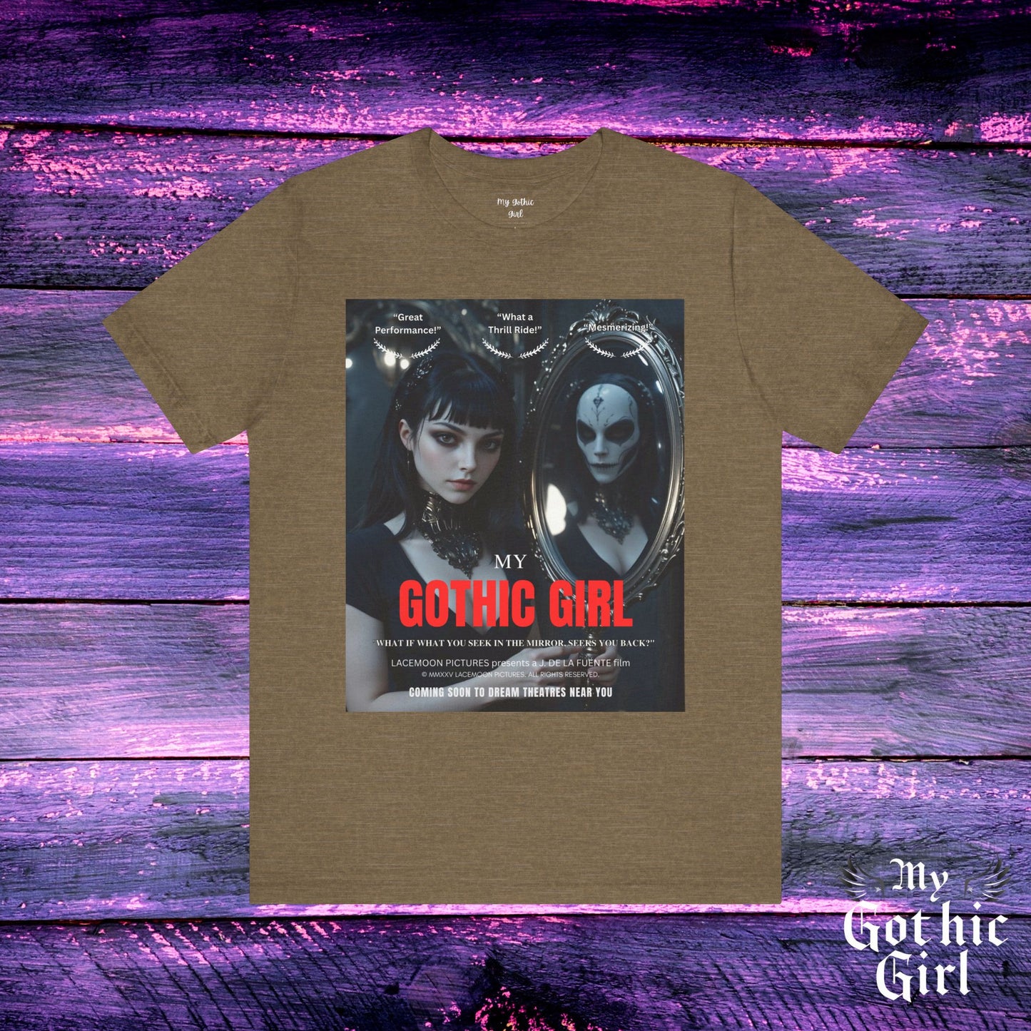 My Gothic Girl Graphic Tee – Whimsy Goth Streetwear, Dark Poetry Fashion, Alt Aesthetic Apparel