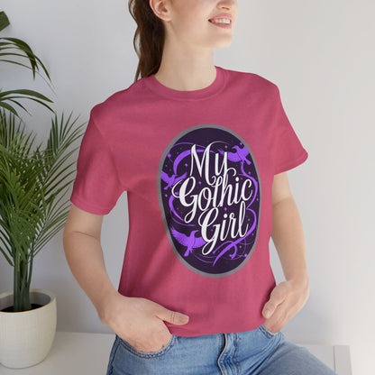 My Gothic Girl Poetic Goth Graphic Tee – Dark Alt Aesthetic Streetwear Fashion