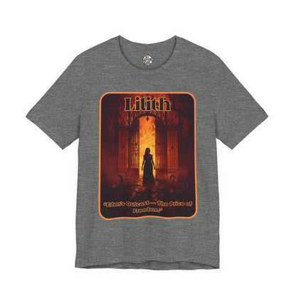 “Lilith  —  Eden’s Outcast, The Price of Freedom.” Graphic T-Shirt – Alt Aesthetic Poetic Goth Street-wear