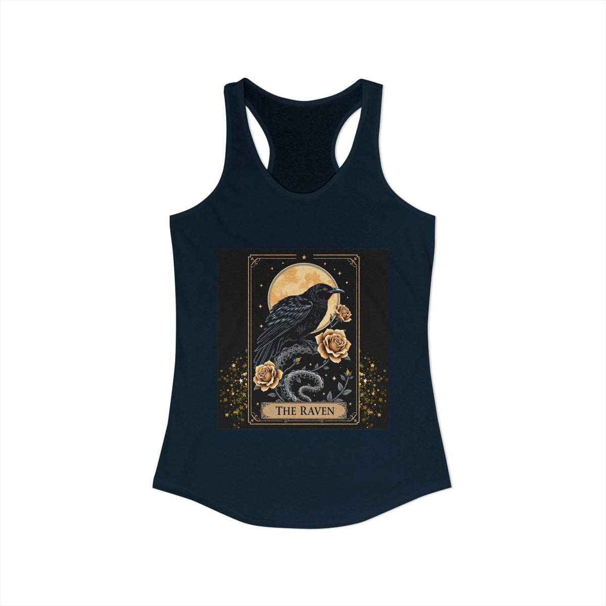 The Raven Tarot Card Women's Tank Top — Gothic Mystic