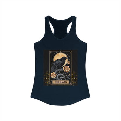 The Raven Tarot Card Women's Tank Top — Gothic Mystic