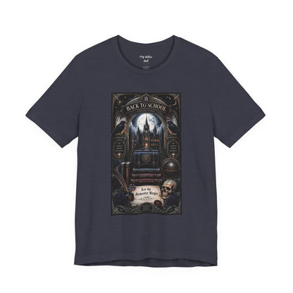 Back to School Gothic T-Shirt — Haunted Academy Illustration