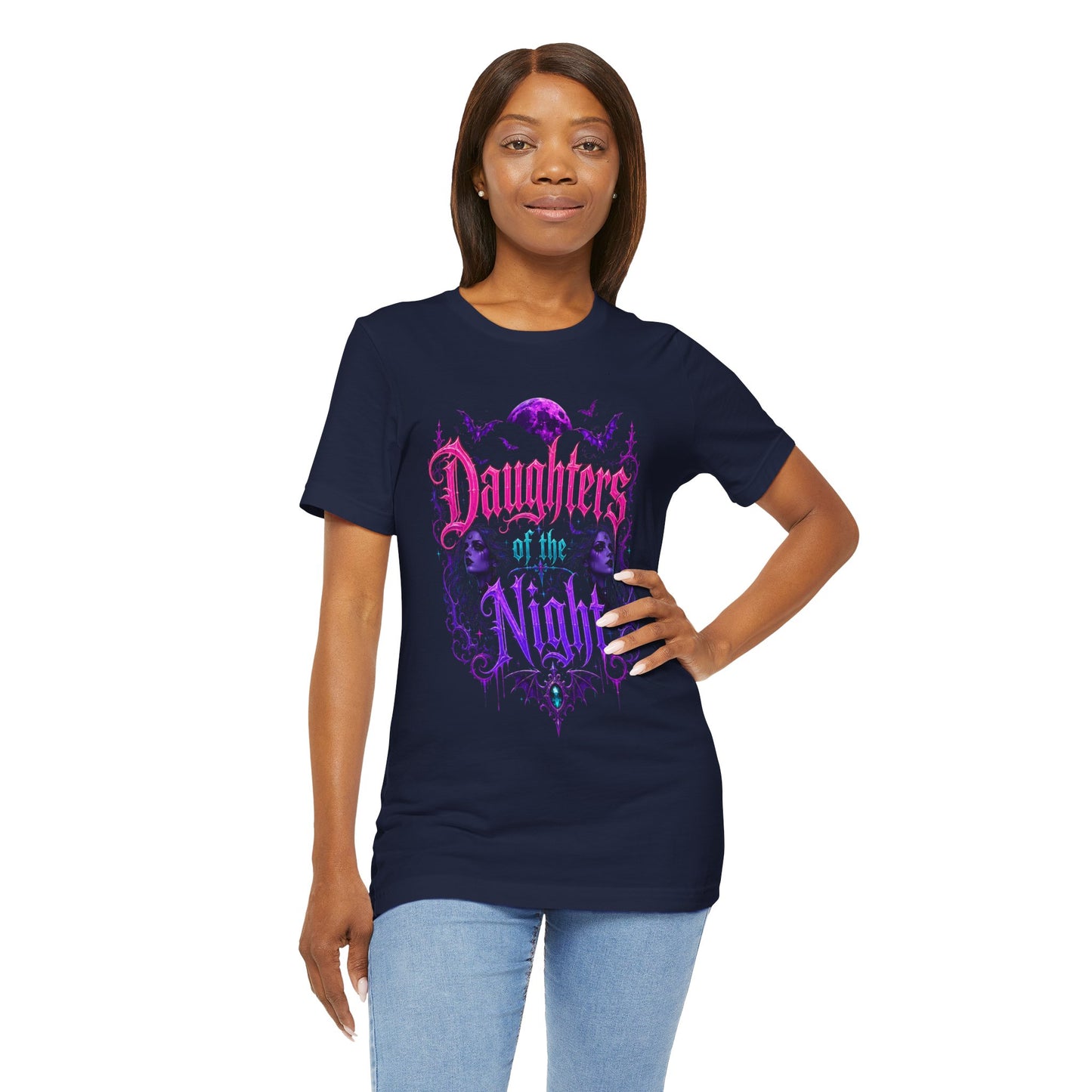 Daughters of the Night Tee — Gothic Vampire Moon Graphic T-Shirt