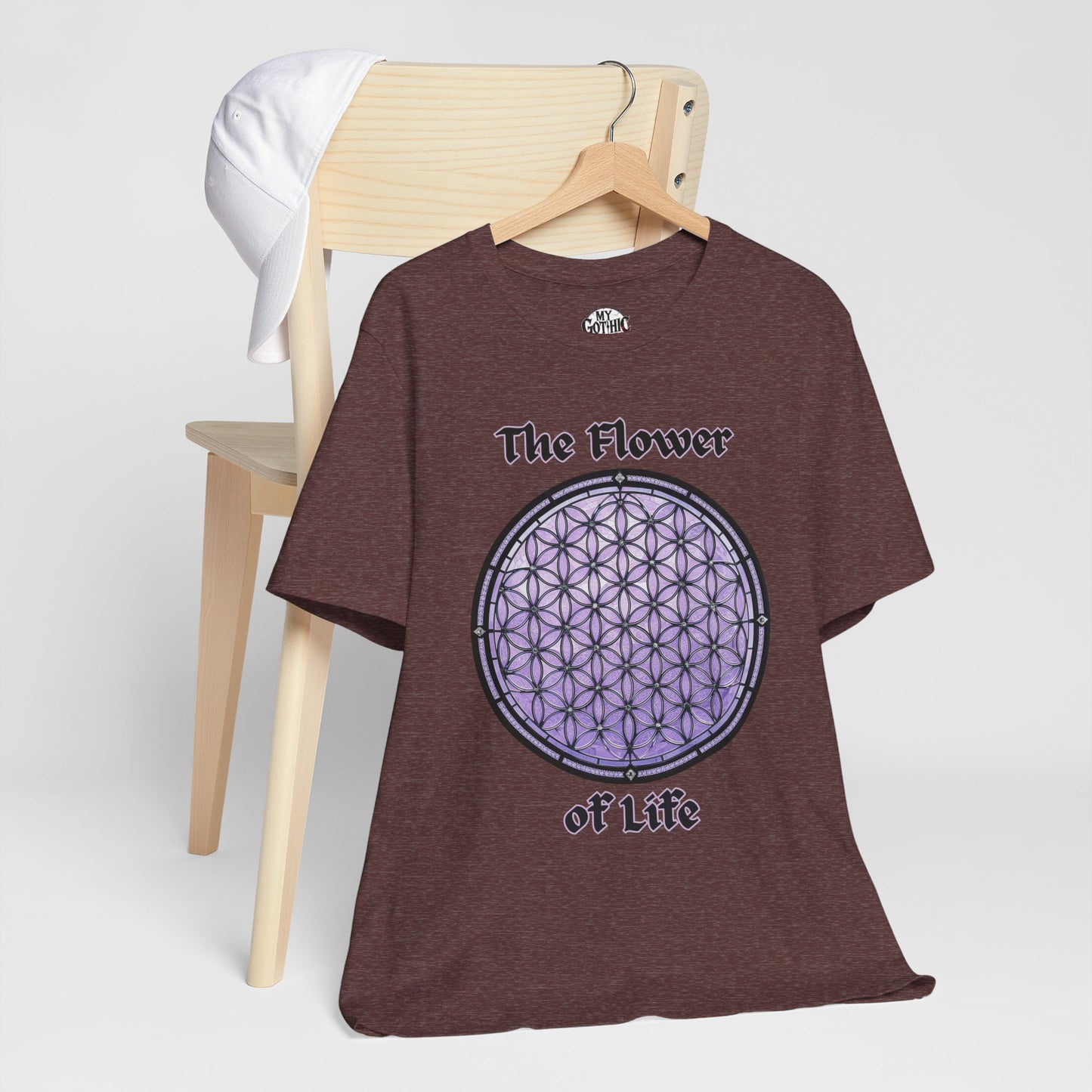 "The Flower of Life"  Gothic Graphic T-Shirt – Alt Aesthetic Poetic Goth Street-wear
