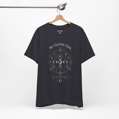 My Gothic Girl "The Alchemist" Gothic Design Short Sleeve T Shirt