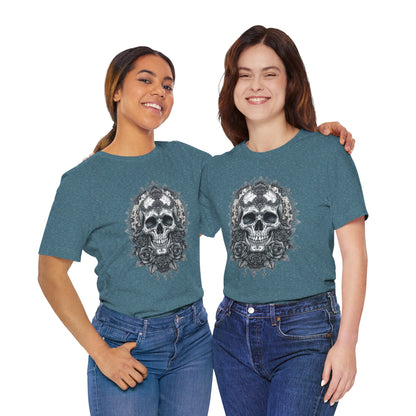 Gothic Skull Elegance T-Shirt