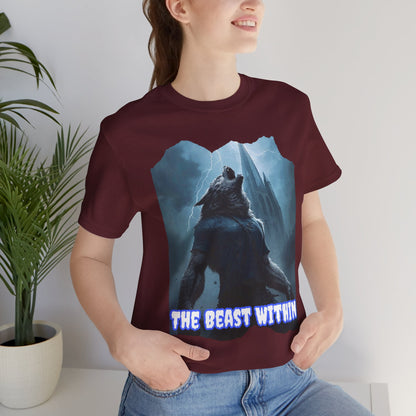 My Gothic Girl "The Beast Within" Graphic T-Shirt Unisex Gothic Dark Fashion Casual Wear