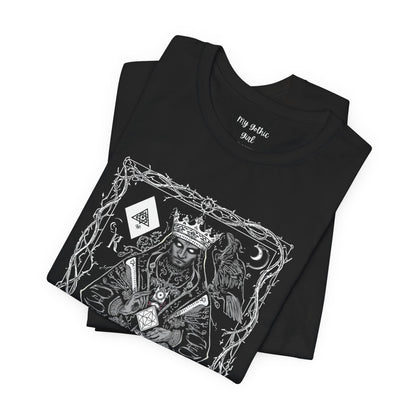 King of Diamonds Playing Card Graphic Tee — Dark Gothic King Design