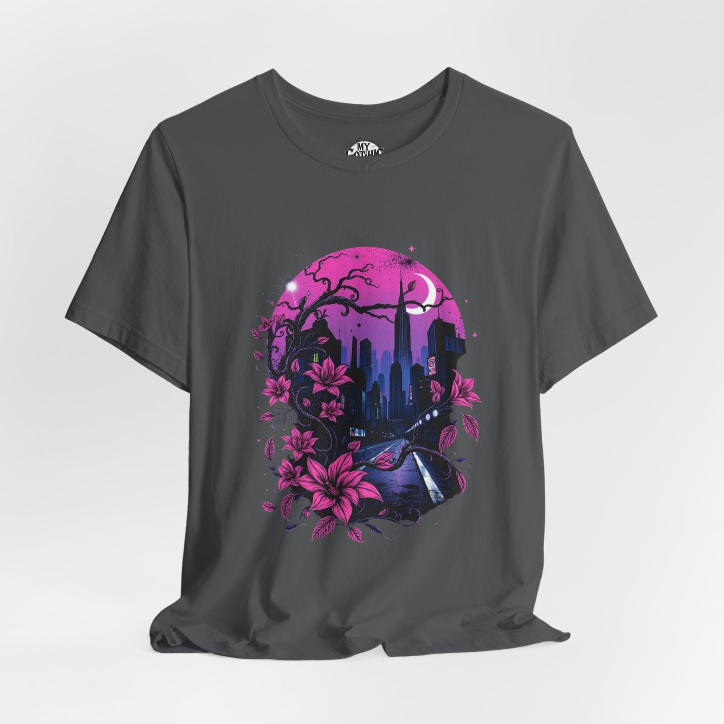 “Dark Bloom” — WhimsyGoth Floral Tee – Alt Aesthetic Poetic Goth Street-wear