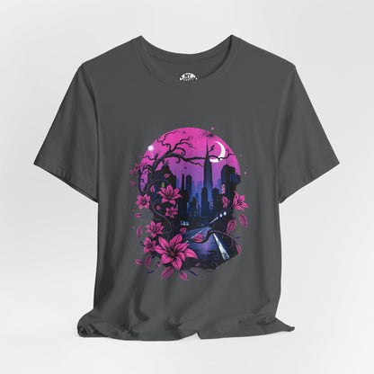 “Dark Bloom” — WhimsyGoth Floral Tee – Alt Aesthetic Poetic Goth Street-wear