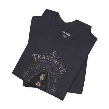 Transmute Your Darkness Alchemist Arts Tee — Witchy Occult Graphic T-Shirt