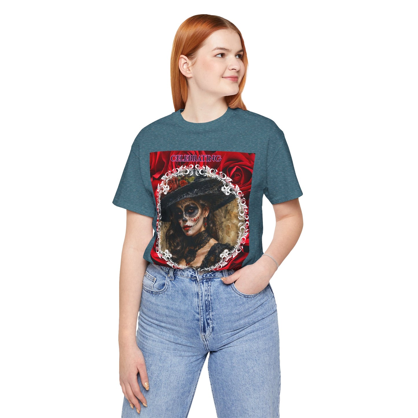 My Gothic Girl Dia De Los Muertos Graphic Tee – Gothic Streetwear, Whimsy Goth, Dark Poetry Alt Fashion