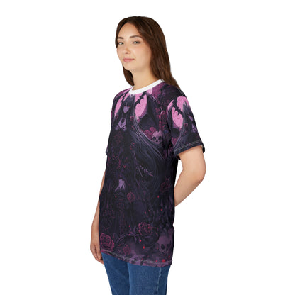 Gothic Anime Reaper Queen Tee – Dark Romance All Over Print | My Gothic Girl