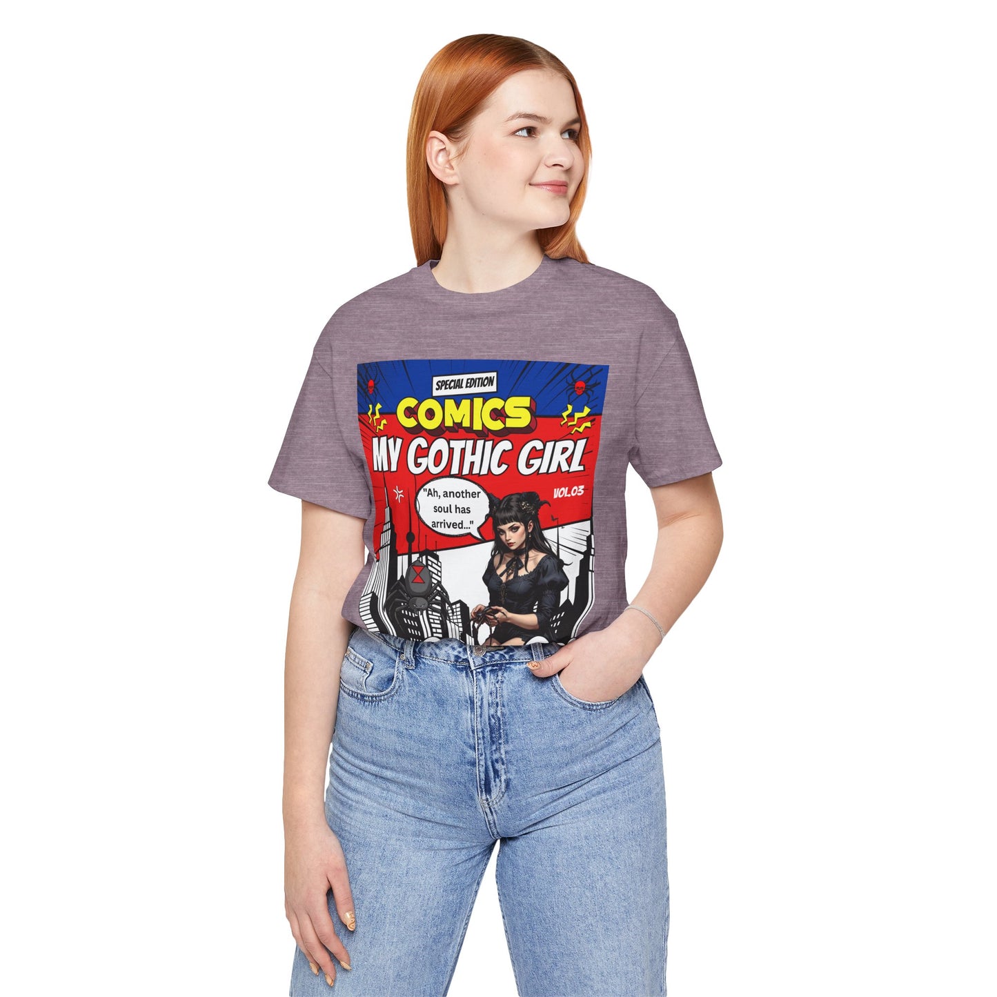 My Gothic Girl Comic Book Graphic Tee – Whimsy Goth Streetwear, Dark Poetry Fashion, Alt Aesthetic Apparel