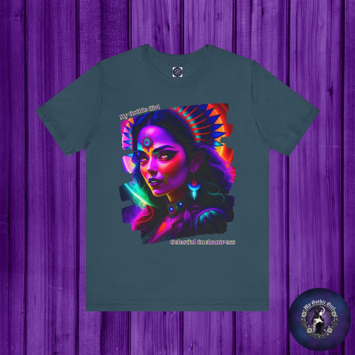 Celestial Enchantress Poetic Goth Graphic Tee – My Gothic Girl