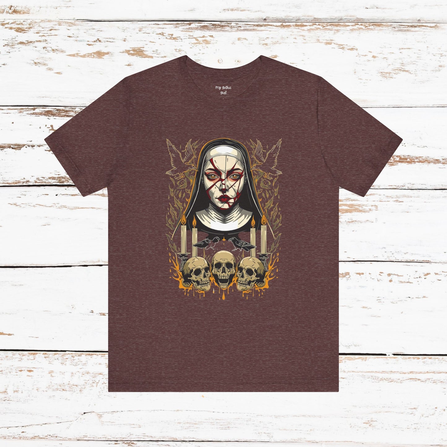 Nocturne Nun Gothic Pop Art T-Shirt