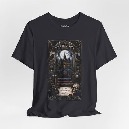 Back to School Gothic T-Shirt — Haunted Academy Illustration