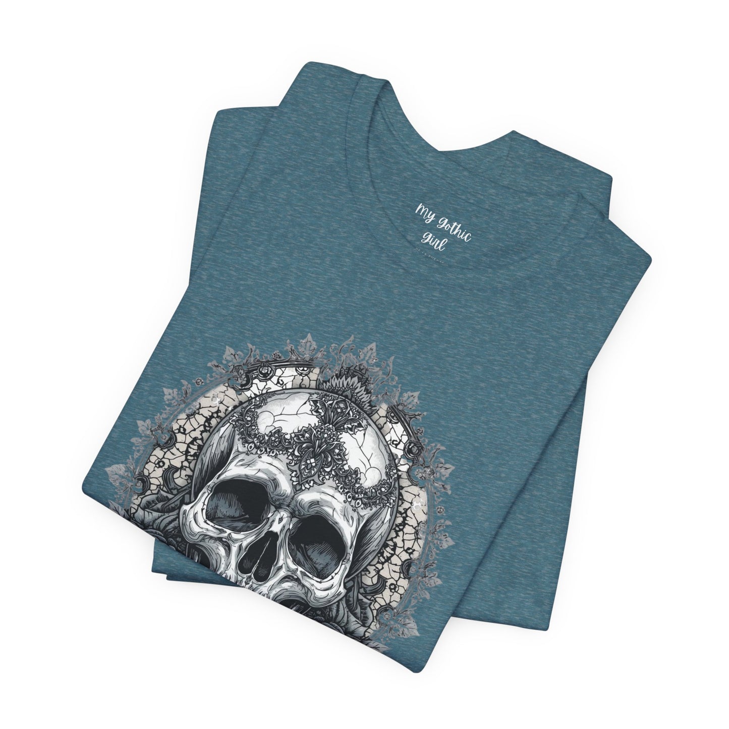Gothic Skull Elegance T-Shirt