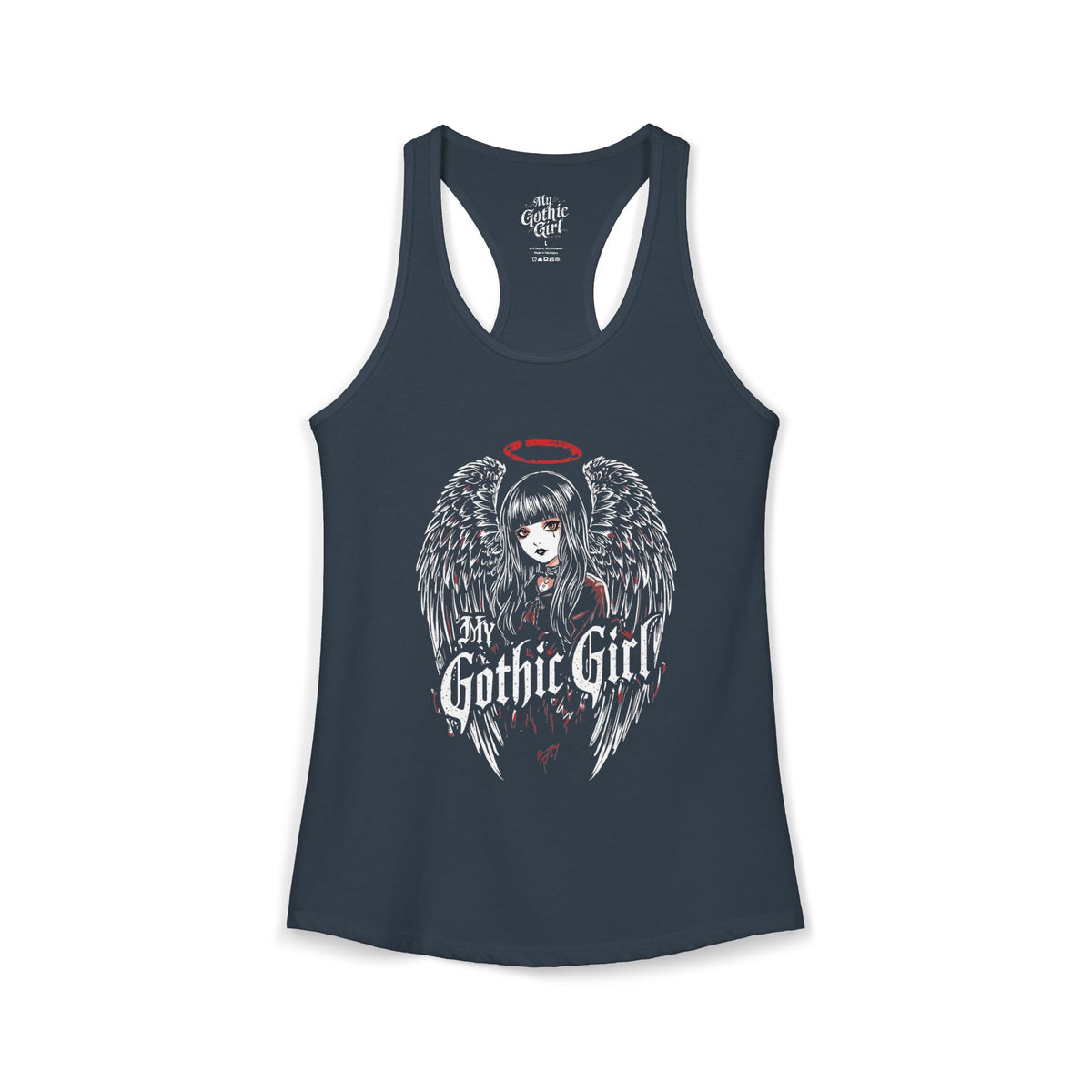 Copy of My Gothic Girl Fallen Angel — Women's Racerback Tank Top