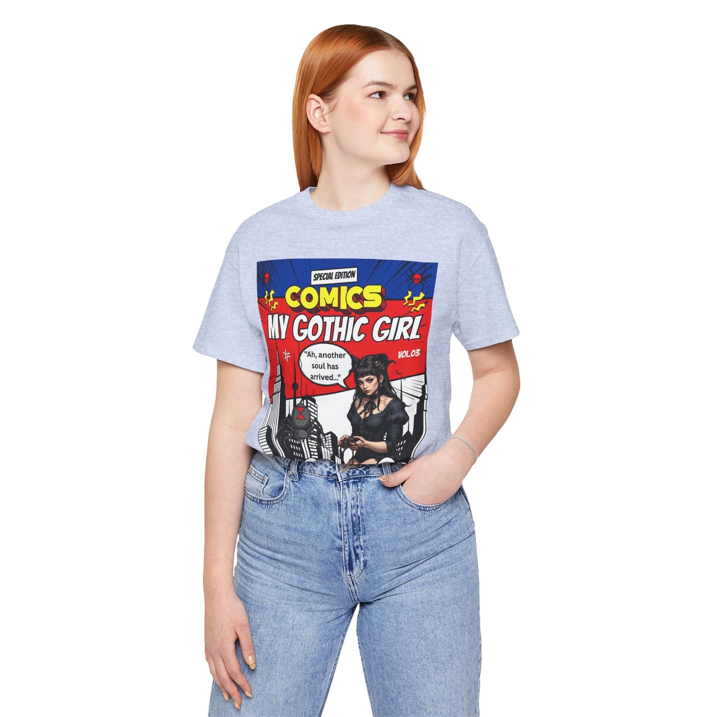My Gothic Girl Comic Book Graphic Tee – Whimsy Goth Streetwear, Dark Poetry Fashion, Alt Aesthetic Apparel