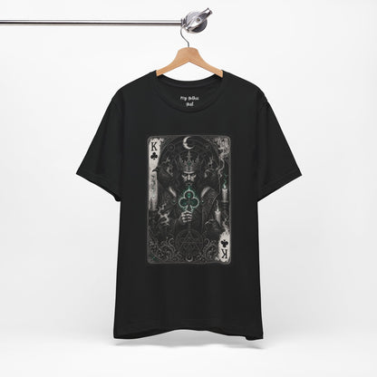 King of Clubs Playing Card T-Shirt — Gothic Card Deck Graphic Tee