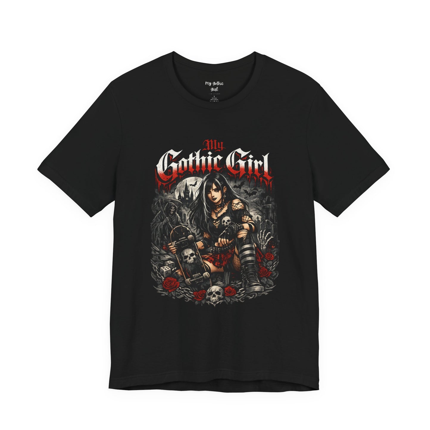My Gothic Girl - Skater Girl Short Sleeve T Shirt