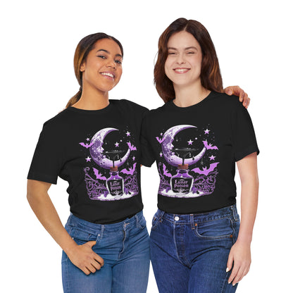 “Lunar Poison” — Celestial Alchemy Gothic Graphic T-Shirt – Alt Aesthetic Poetic Goth Street-wear