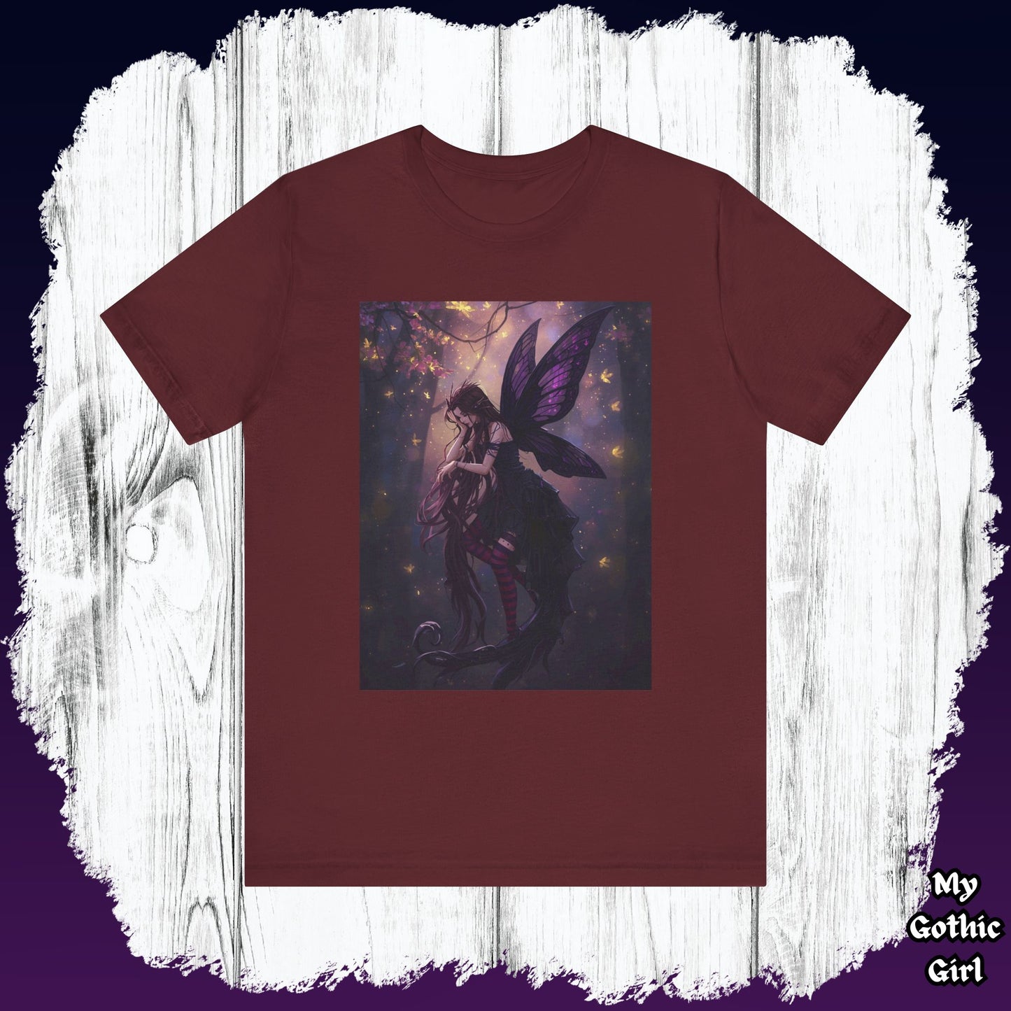 My Gothic Girl "Gothic Fairy" Graphic T-Shirt Unisex Gothic Dark Fashion Casual Wear