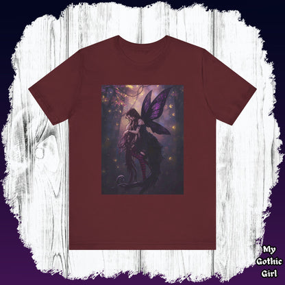 My Gothic Girl "Gothic Fairy" Graphic T-Shirt Unisex Gothic Dark Fashion Casual Wear