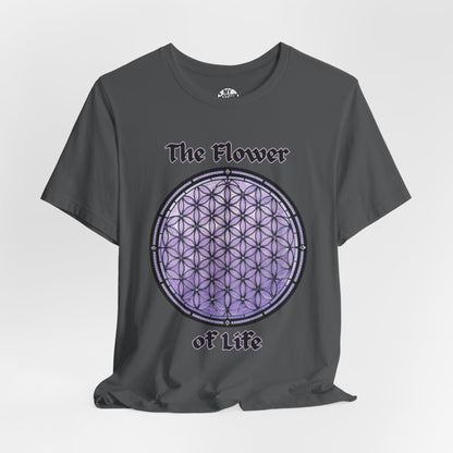 "The Flower of Life"  Gothic Graphic T-Shirt – Alt Aesthetic Poetic Goth Street-wear