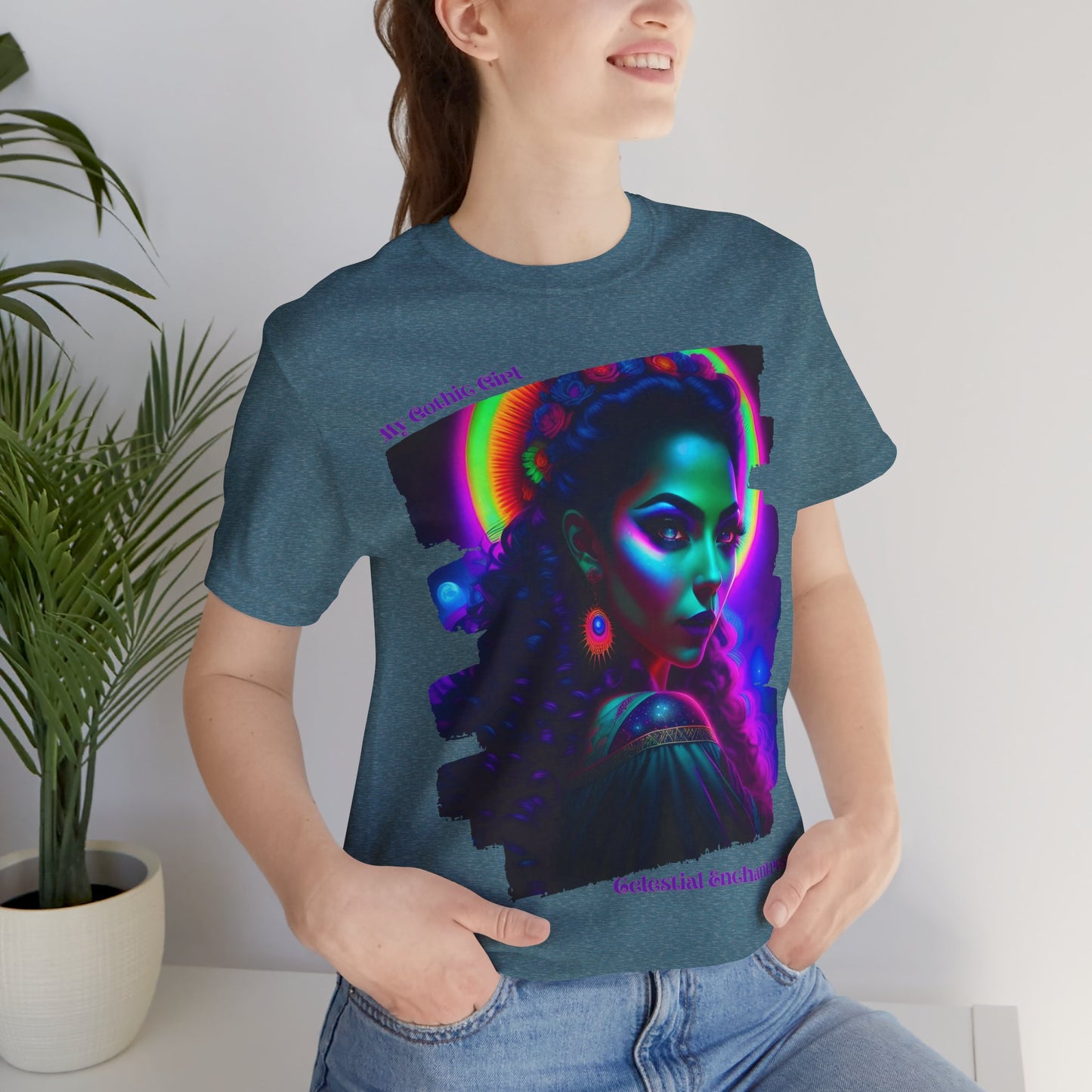 Celestial Enchantress Poetic Goth Graphic Tee – My Gothic Girl