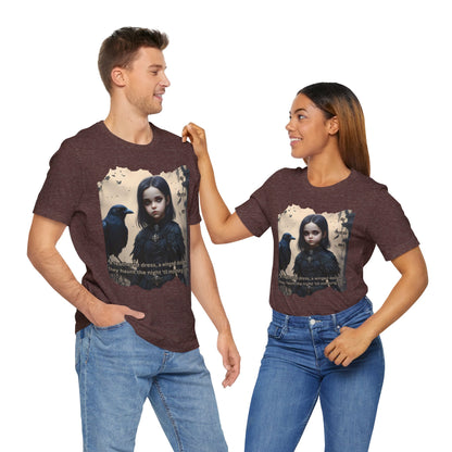 My Gothic Girl T-Shirt "Black Raven"  Whimsy Goth, Goth Fashion, Poetic Gothic Street Wear