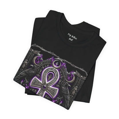 Ankh Gothic Tee — Life, Eternal Continuity & Vital Life Force Graphic T-Shirt