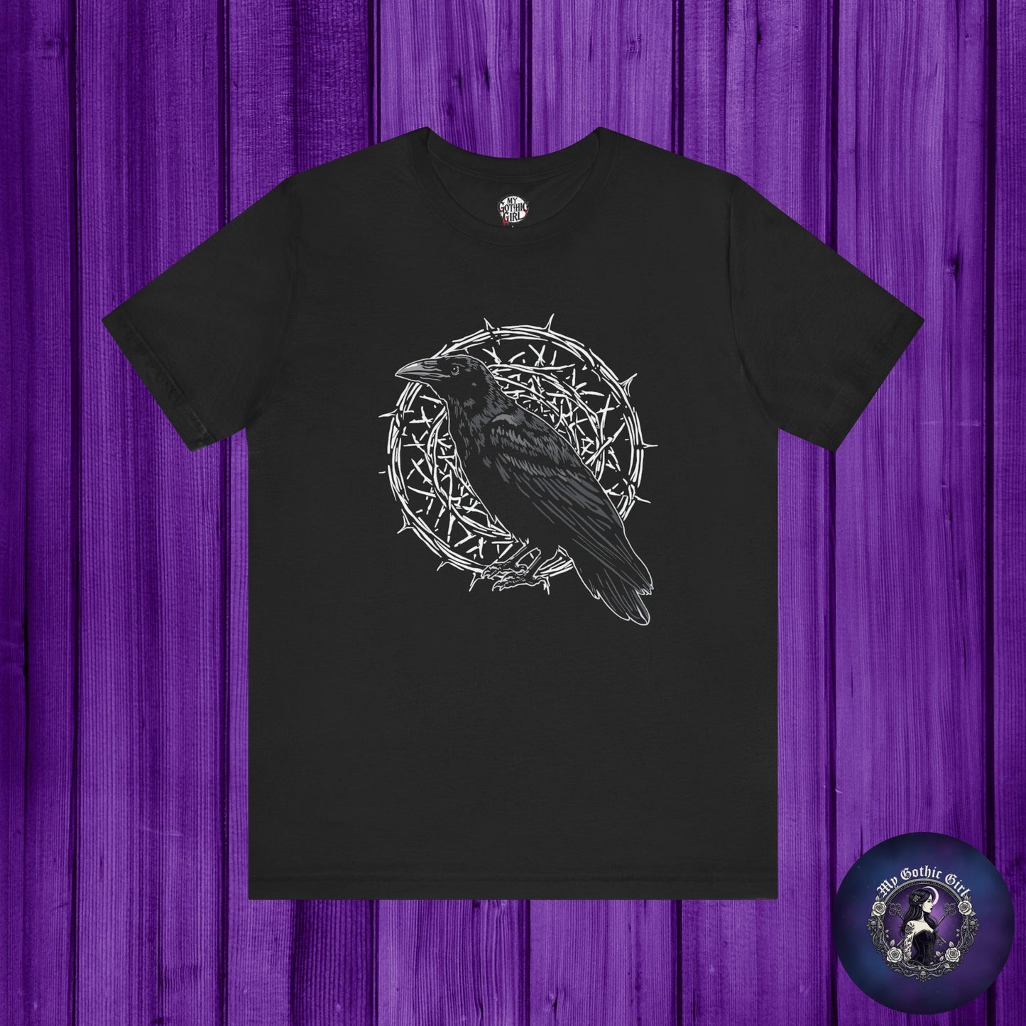 Thorn & Raven Gothic Graphic T-Shirt – Alt Aesthetic Poetic Goth Streetwear