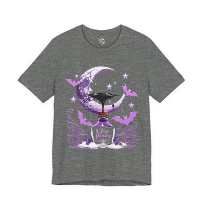 “Lunar Poison” — Celestial Alchemy Gothic Graphic T-Shirt – Alt Aesthetic Poetic Goth Street-wear
