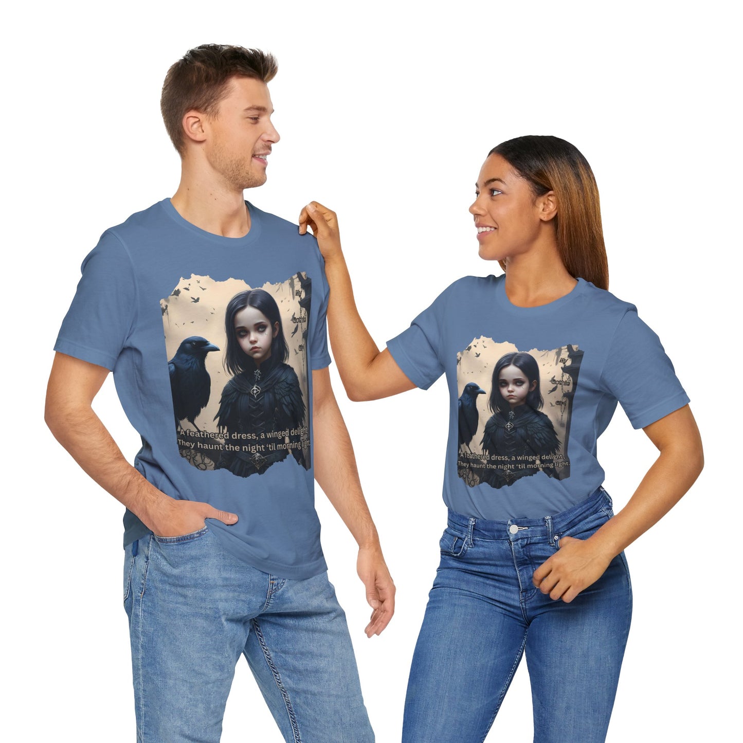 My Gothic Girl T-Shirt "Black Raven"  Whimsy Goth, Goth Fashion, Poetic Gothic Street Wear