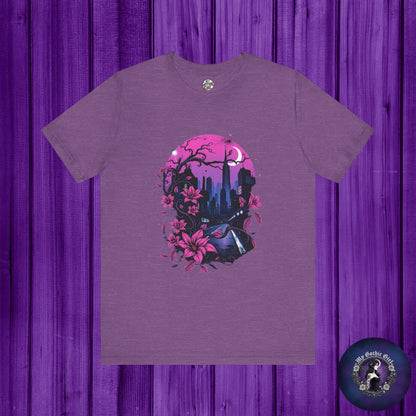 “Dark Bloom” — WhimsyGoth Floral Tee – Alt Aesthetic Poetic Goth Street-wear