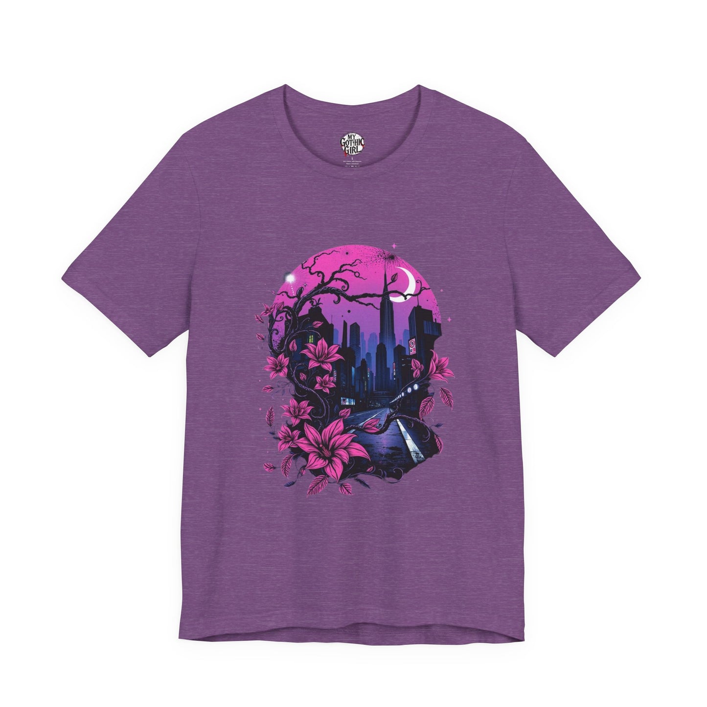 “Dark Bloom” — WhimsyGoth Floral Tee – Alt Aesthetic Poetic Goth Street-wear