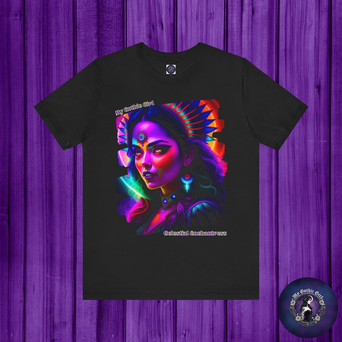 Celestial Enchantress Poetic Goth Graphic Tee – My Gothic Girl