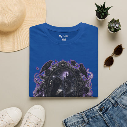 Gothic Mirror T-Shirt — "My Gothic Girl" Dark Violet Graphic Tee
