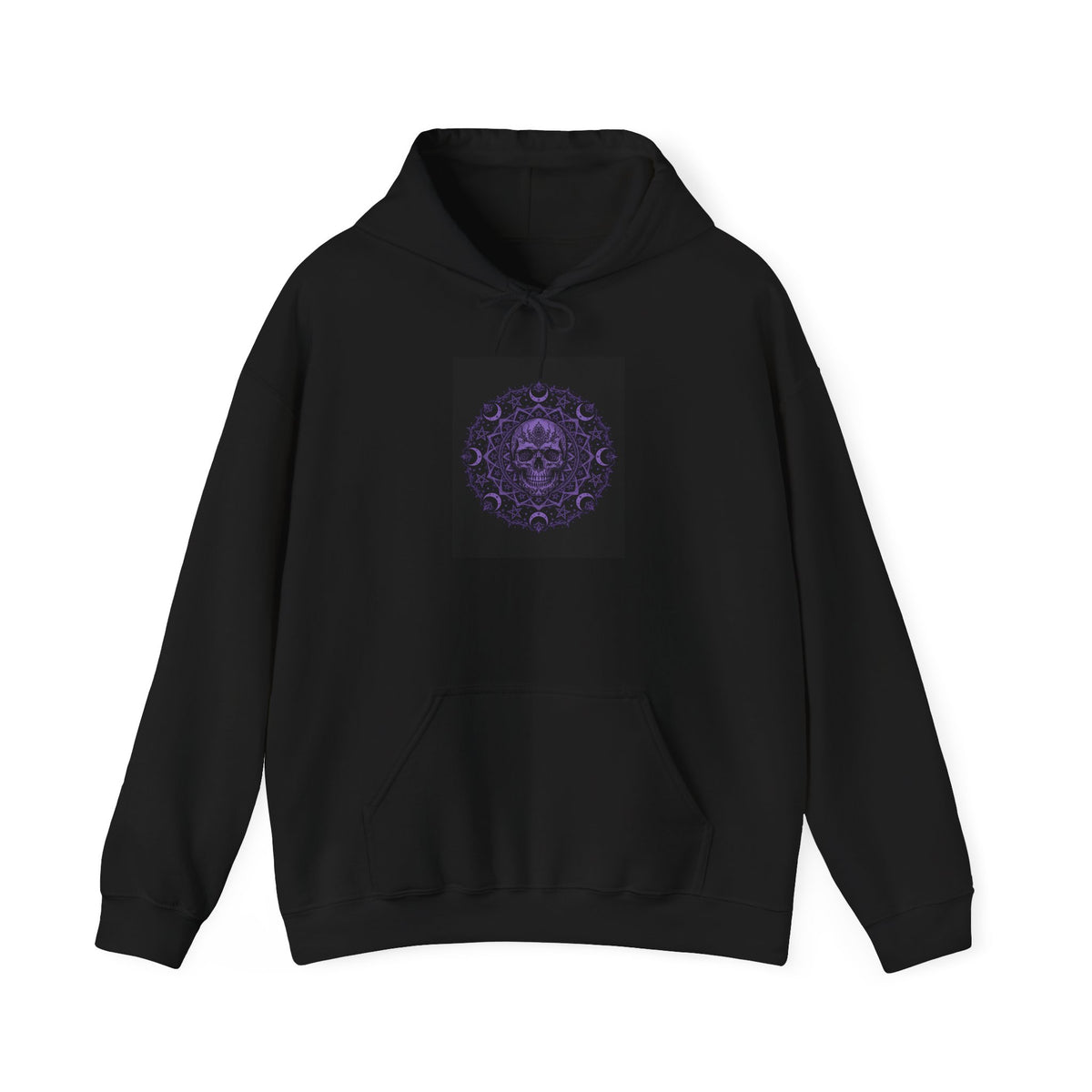 Skull Mandala Moon Hoodie — 'My Gothic Girl' Heavy Blend Hooded Sweatshirt