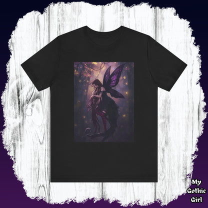 My Gothic Girl "Gothic Fairy" Graphic T-Shirt Unisex Gothic Dark Fashion Casual Wear