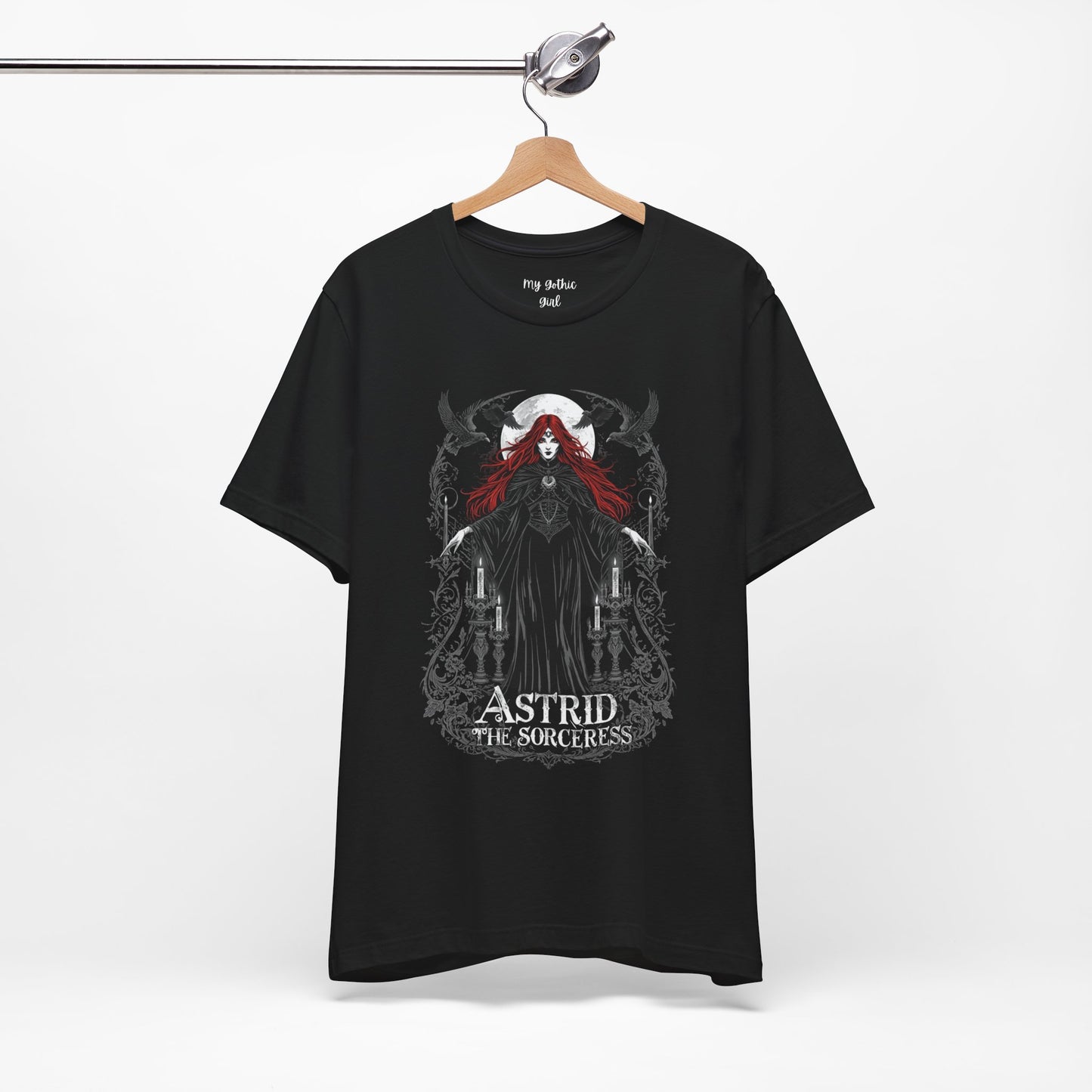 Astrid the Sorceress Gothic T-Shirt | Dark Fantasy Witch Tee