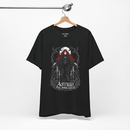Astrid the Sorceress Gothic T-Shirt | Dark Fantasy Witch Tee