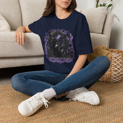 Gothic Mirror T-Shirt — "My Gothic Girl" Dark Violet Graphic Tee