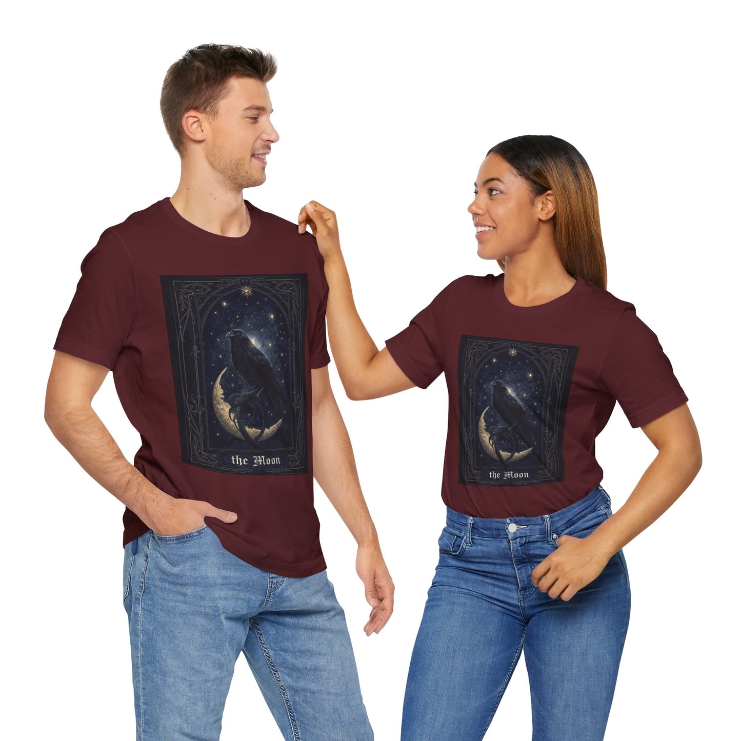 My Gothic Girl "Raven Moon" Graphic T-Shirt Unisex Gothic Dark Fashion Casual Wear