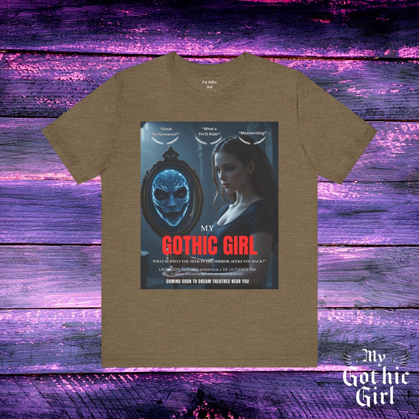My Gothic Girl "Movie Poster" Graphic Tee – Gothic Streetwear, Whimsy Goth, Dark Poetry Alt Fashion